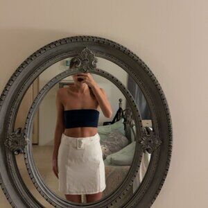 Tiger Mist Belted Skirt - White